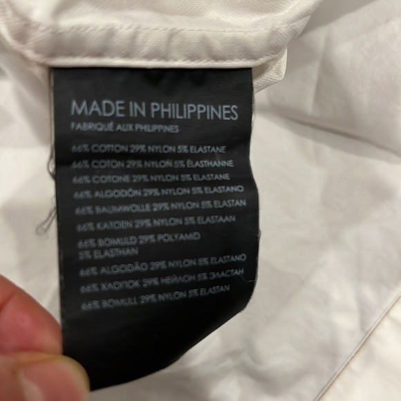 [2XL]Club Monaco Standard Fit 1/4 Zip Cotton Blend S/S Popover Shirt - Picture 12 of 12